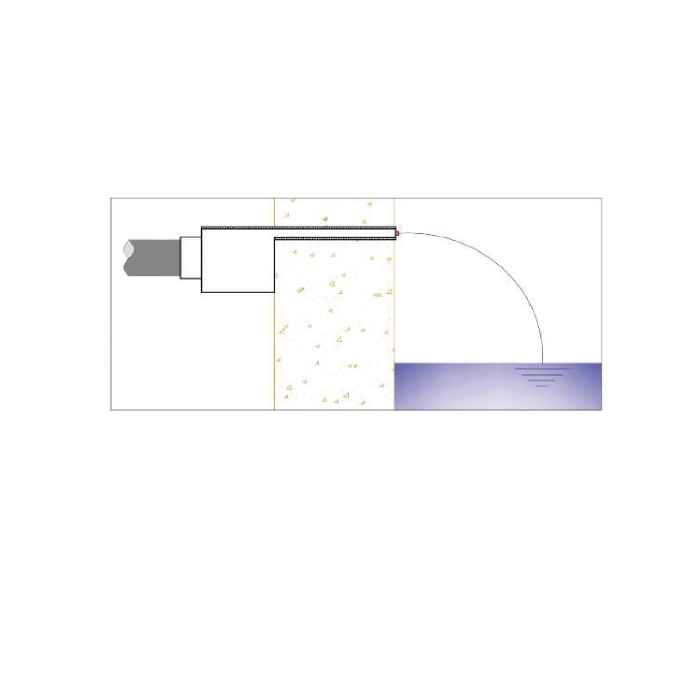 Caída de cascada para piscina serie PB tipo plancha marca Emaux