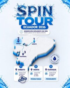 SPIN Tour Ecuador 2026: capacitación gratuita en Ambato, Manta y Guayaquil